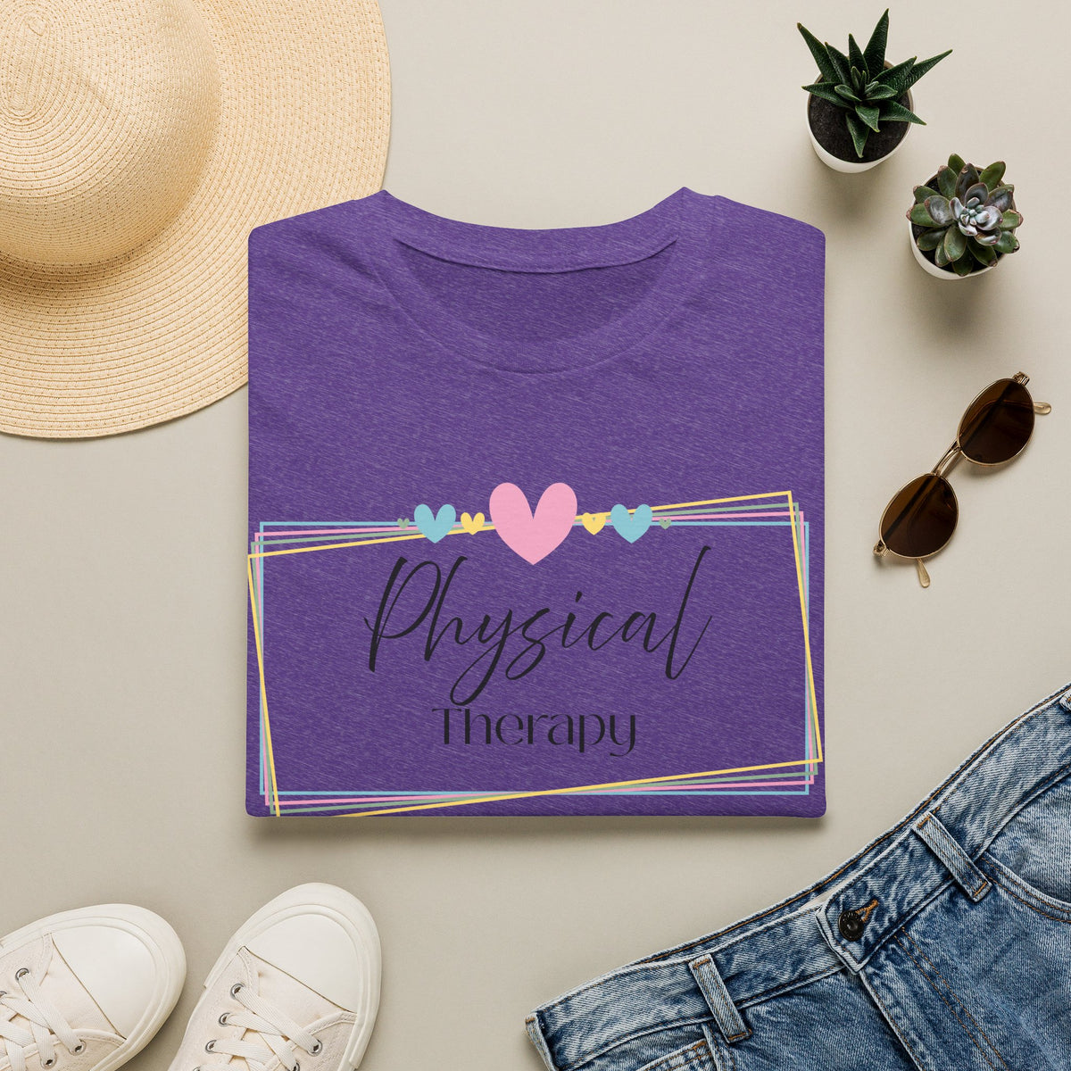 Physical Therapy Heart frame shirt 1