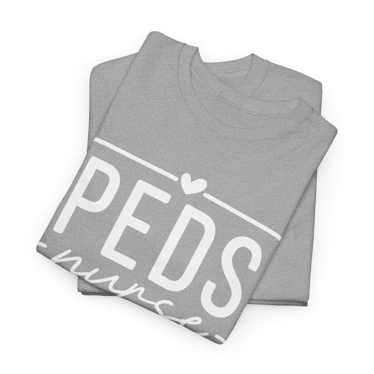 Peds Nurse T-Shirt with Heart Logo
