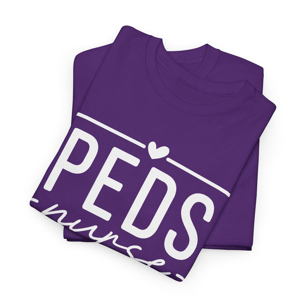 Peds Nurse T-Shirt with Heart Logo