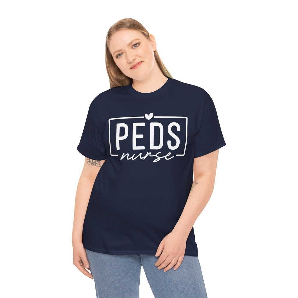 Peds Nurse T-Shirt with Heart Logo