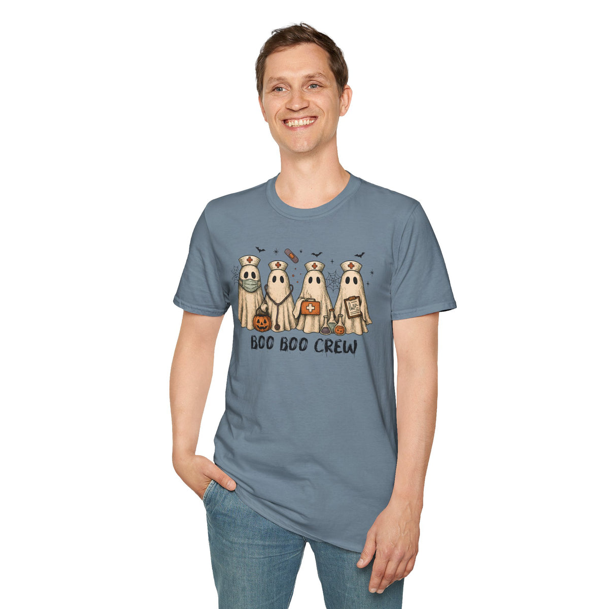 Nurse Boo Boo Crew Halloween T‑Shirt