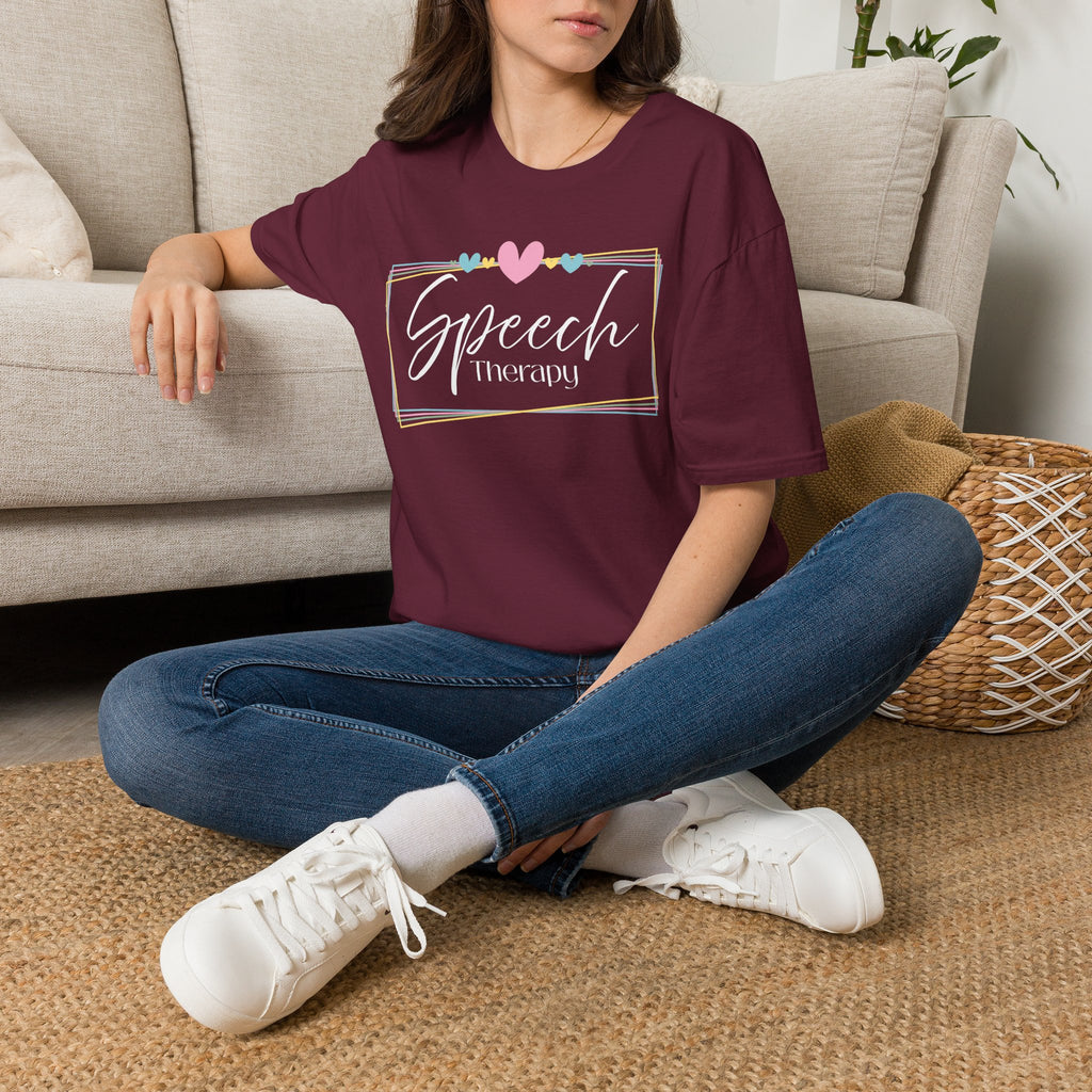 Speech Therapy Heart Frame T-Shirt 2