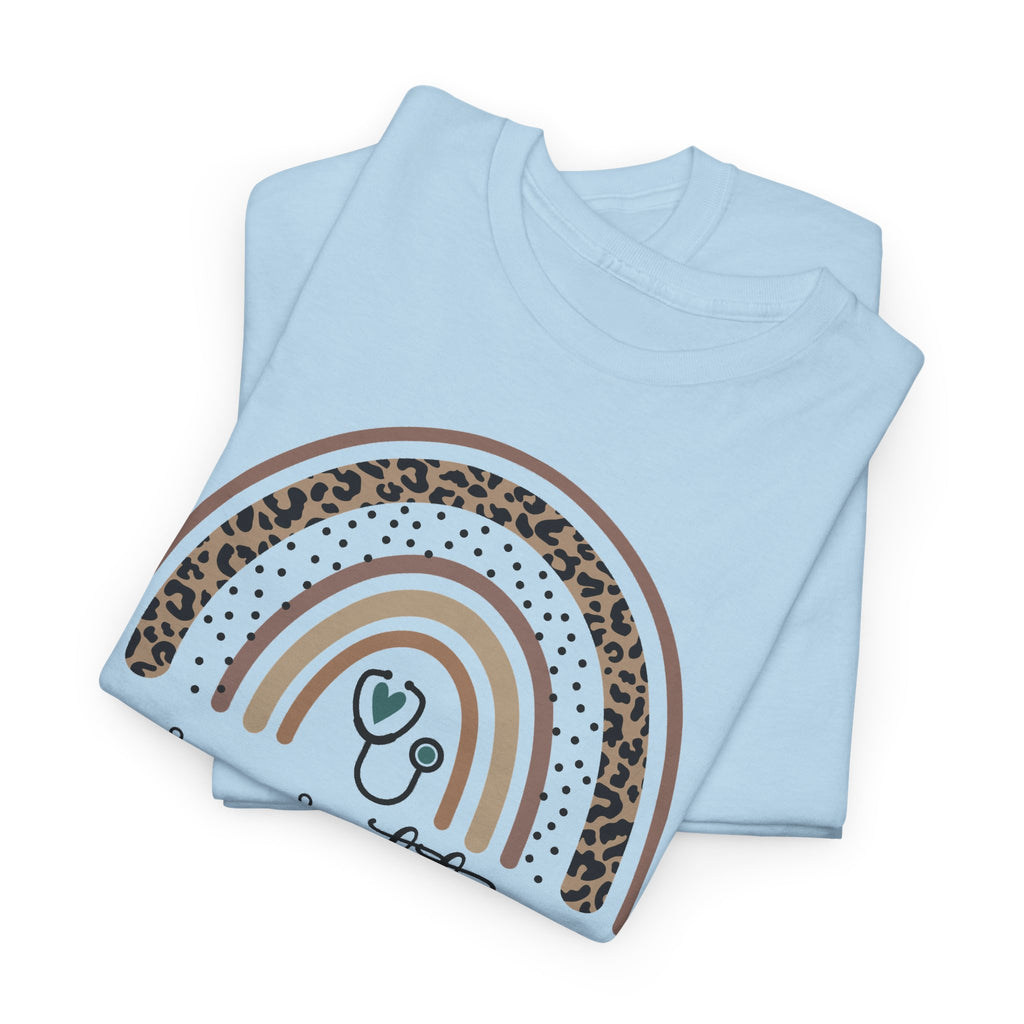 Nurse Practitioner Rainbow T-Shirt — Boho Stethoscope Tee for Nurses