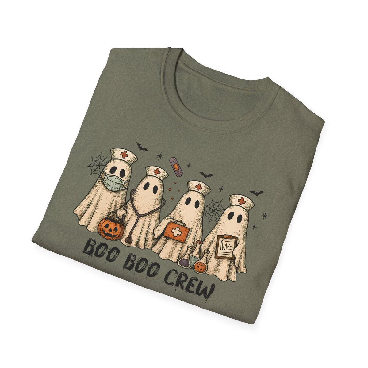 Nurse Boo Boo Crew Halloween T‑Shirt