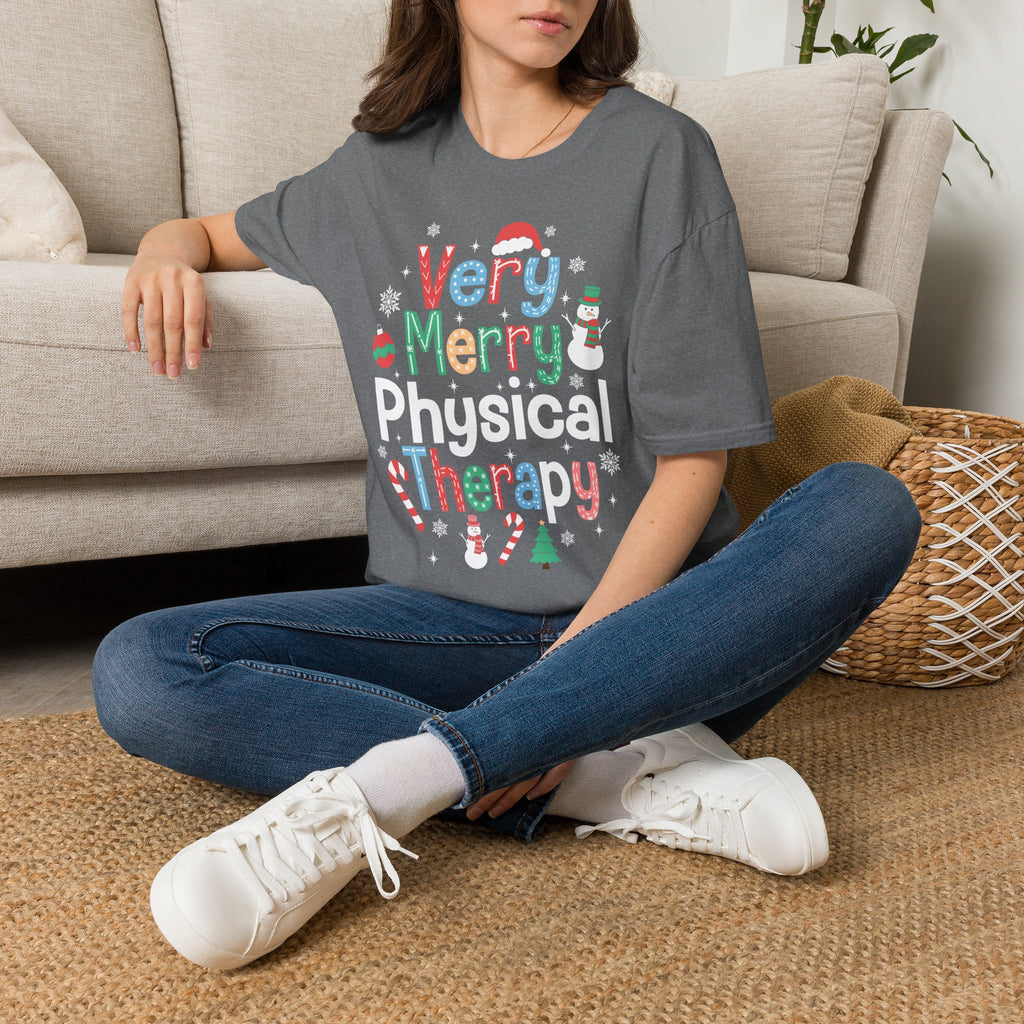 PT Very Merry Therapy Christmas T-Shirt