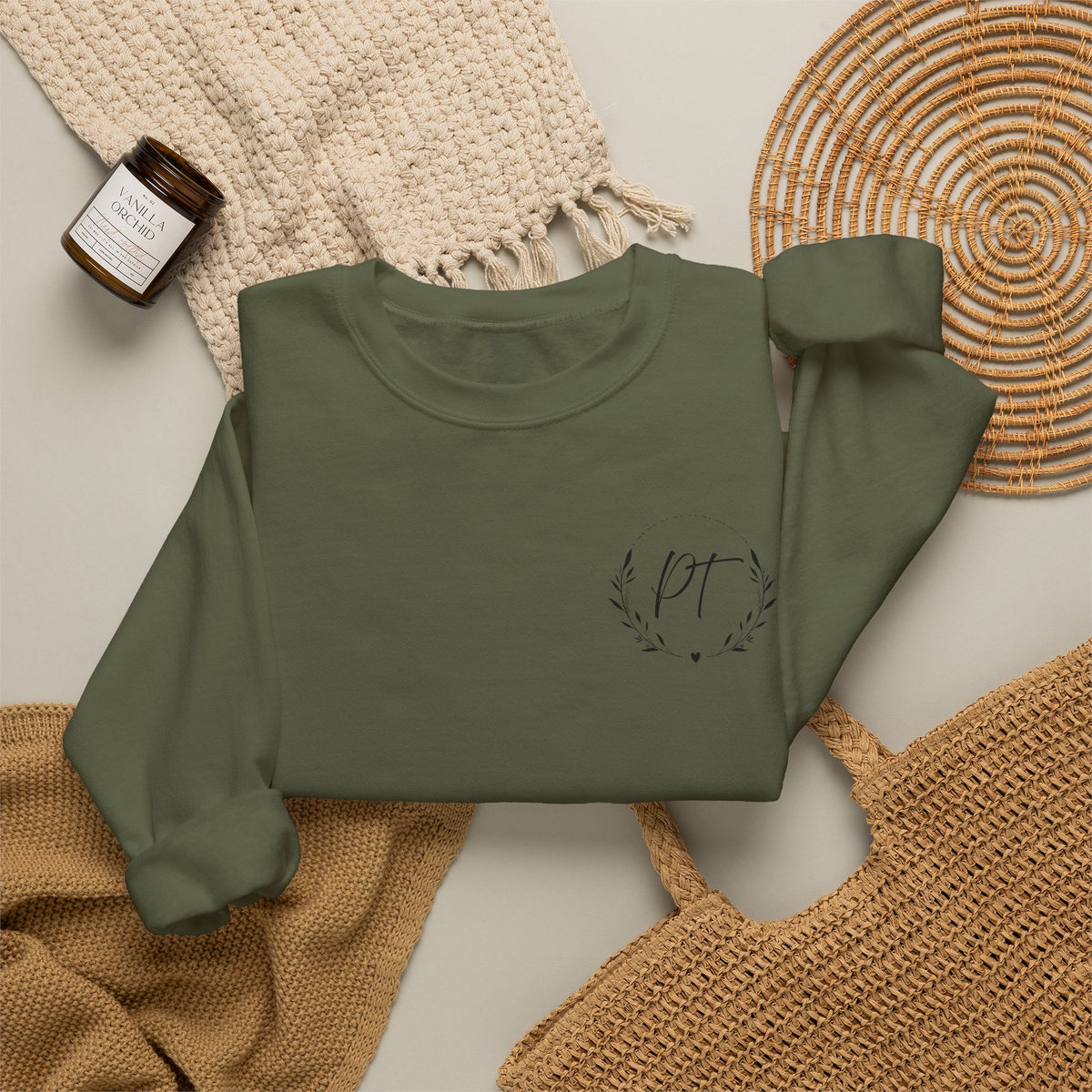 PT Left chest crewneck