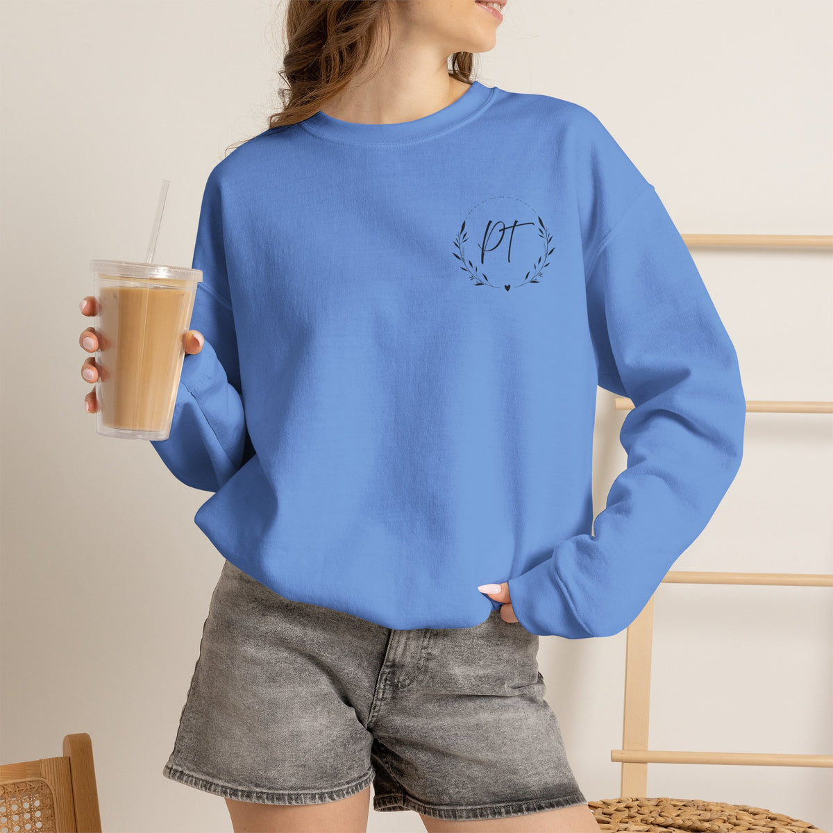PT Left chest crewneck