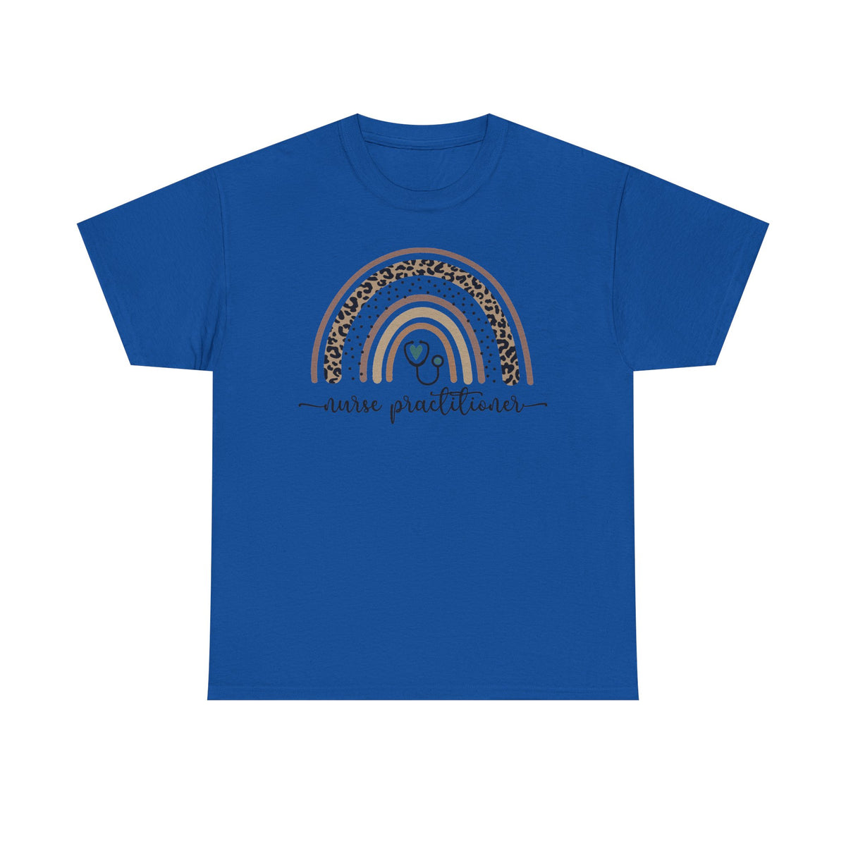 Nurse Practitioner Rainbow T-Shirt — Boho Stethoscope Tee for Nurses