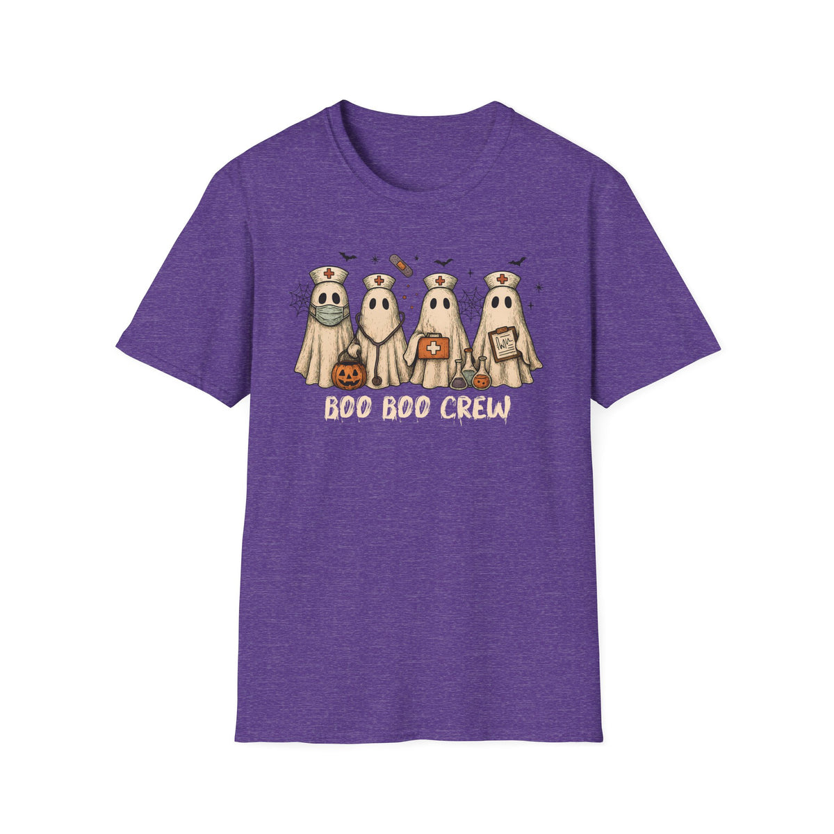 Nurse Boo Boo Crew White Halloween T‑Shirt