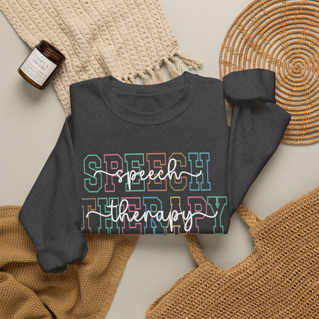 ST Colorful outline crewneck sweatshirt