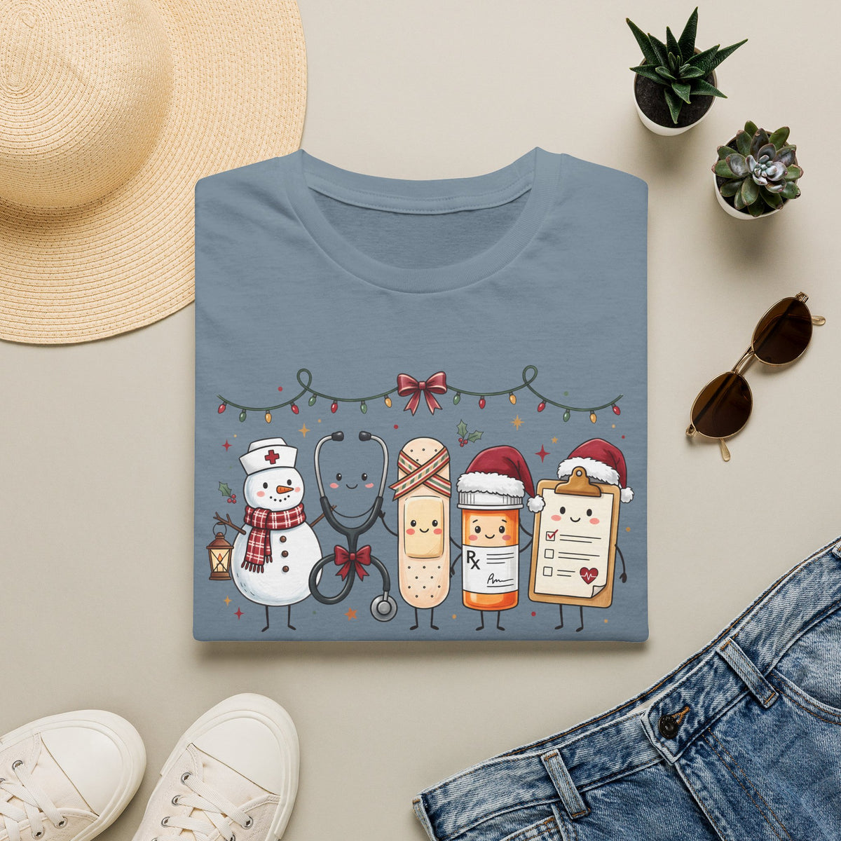 Nurse Christmas Hot Cocoa & Snacks T-Shirt