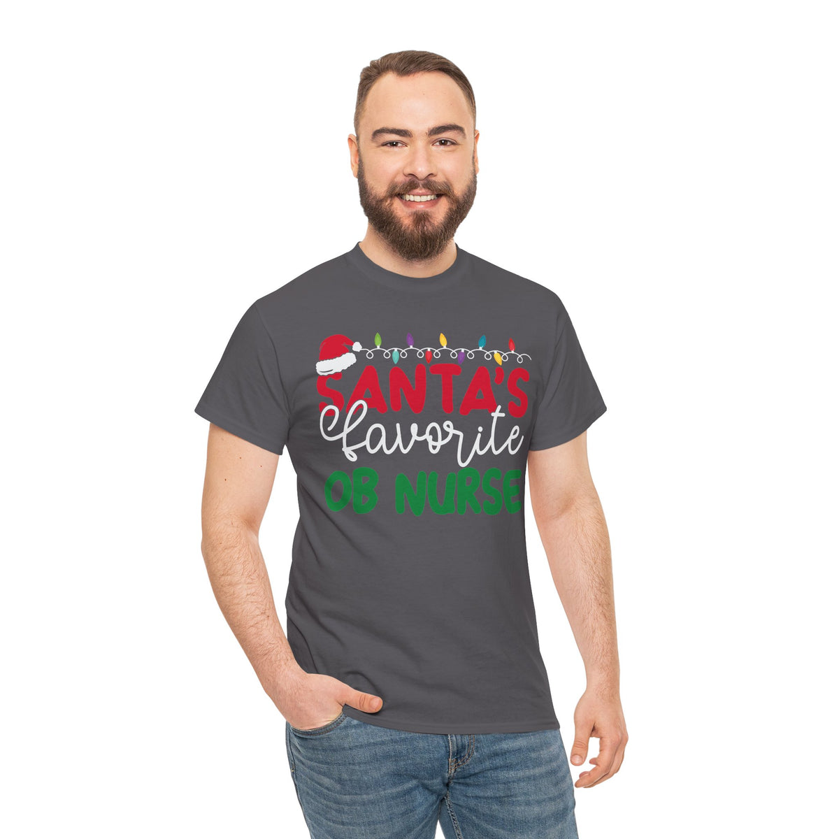 Santa’s Favorite OB Nurse Christmas Tee