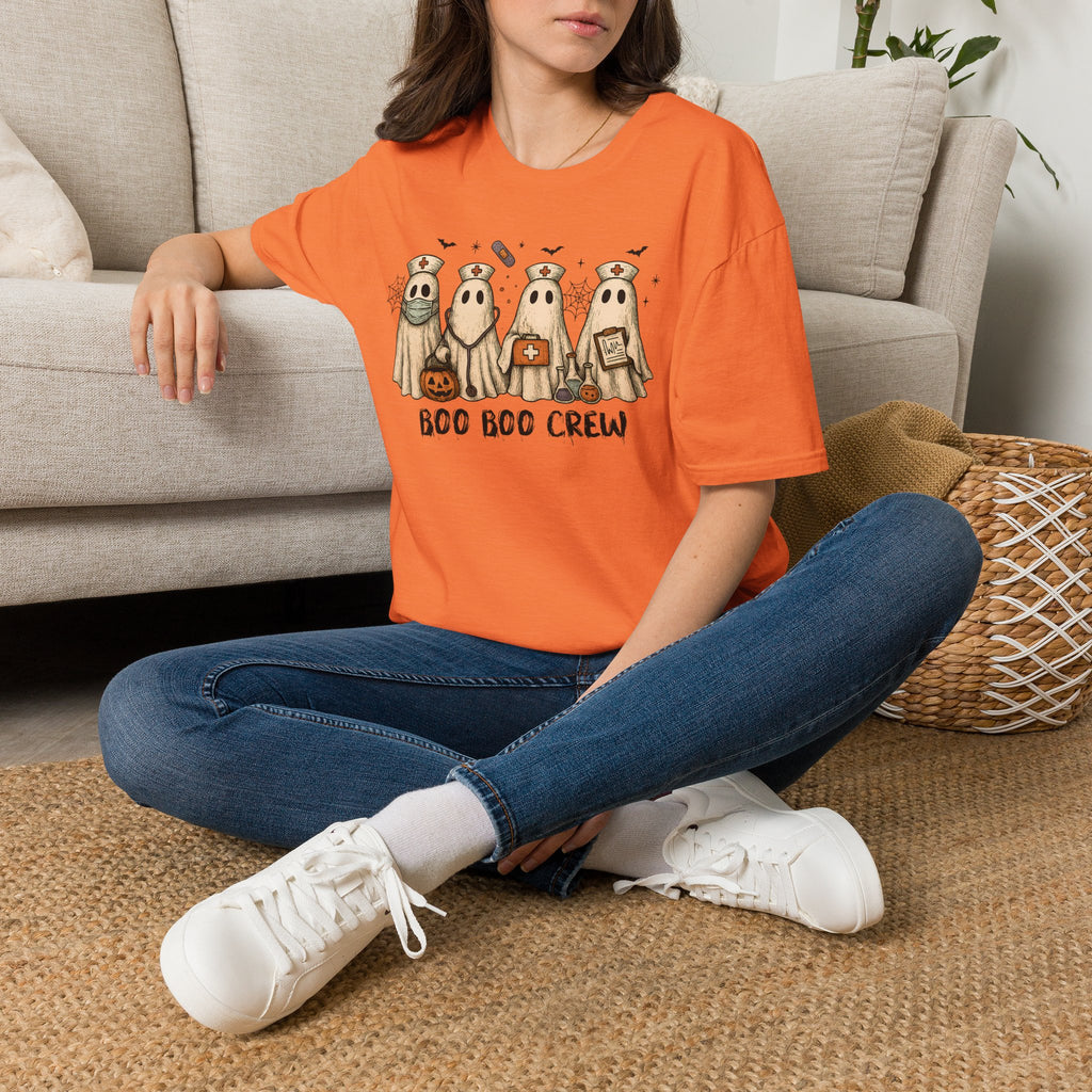 Nurse Boo Boo Crew Halloween T‑Shirt