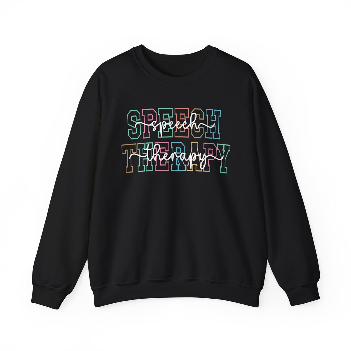 ST Colorful outline crewneck sweatshirt