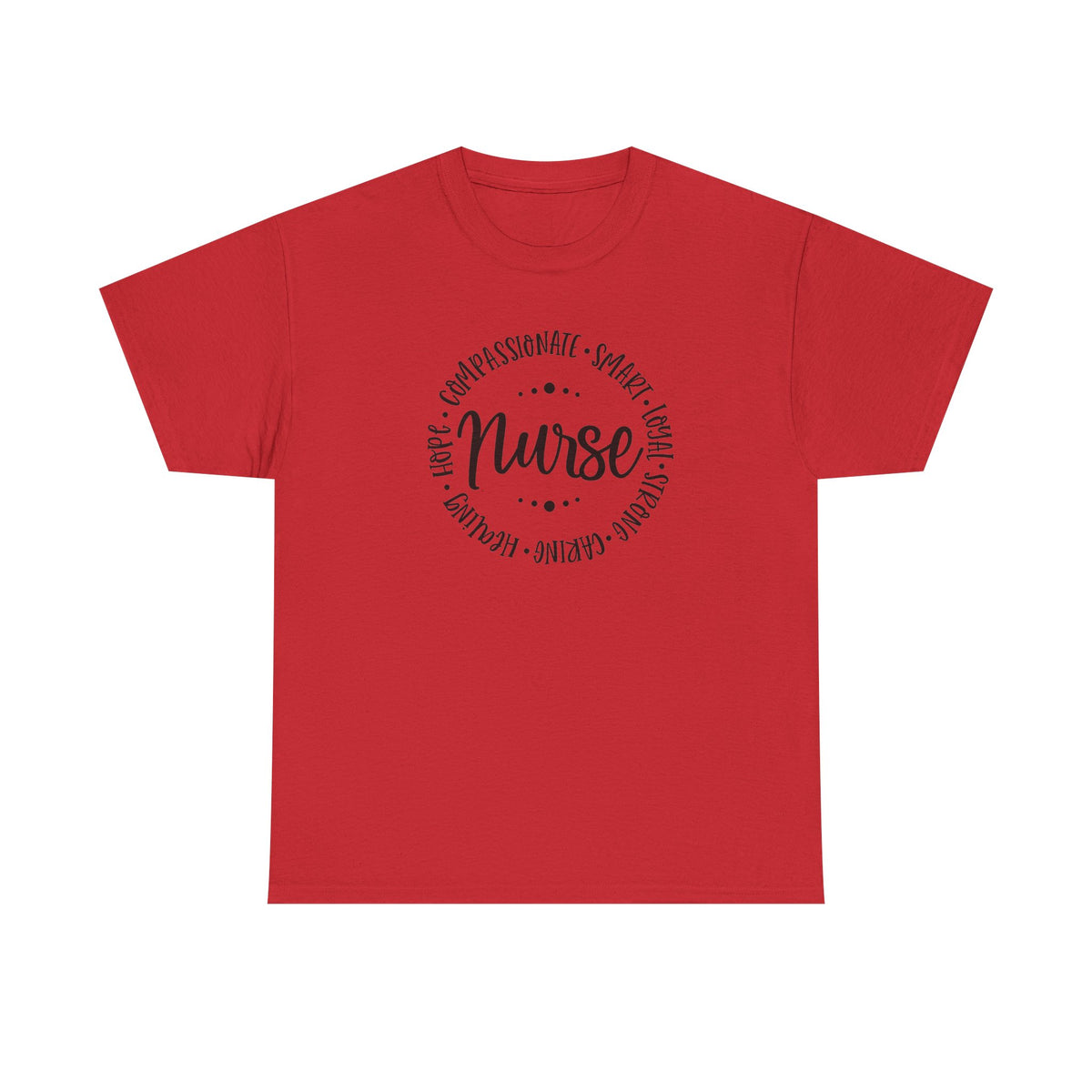 Nurse Circle Words T‑Shirt — Compassionate, Smart, Caring Nurse Tee