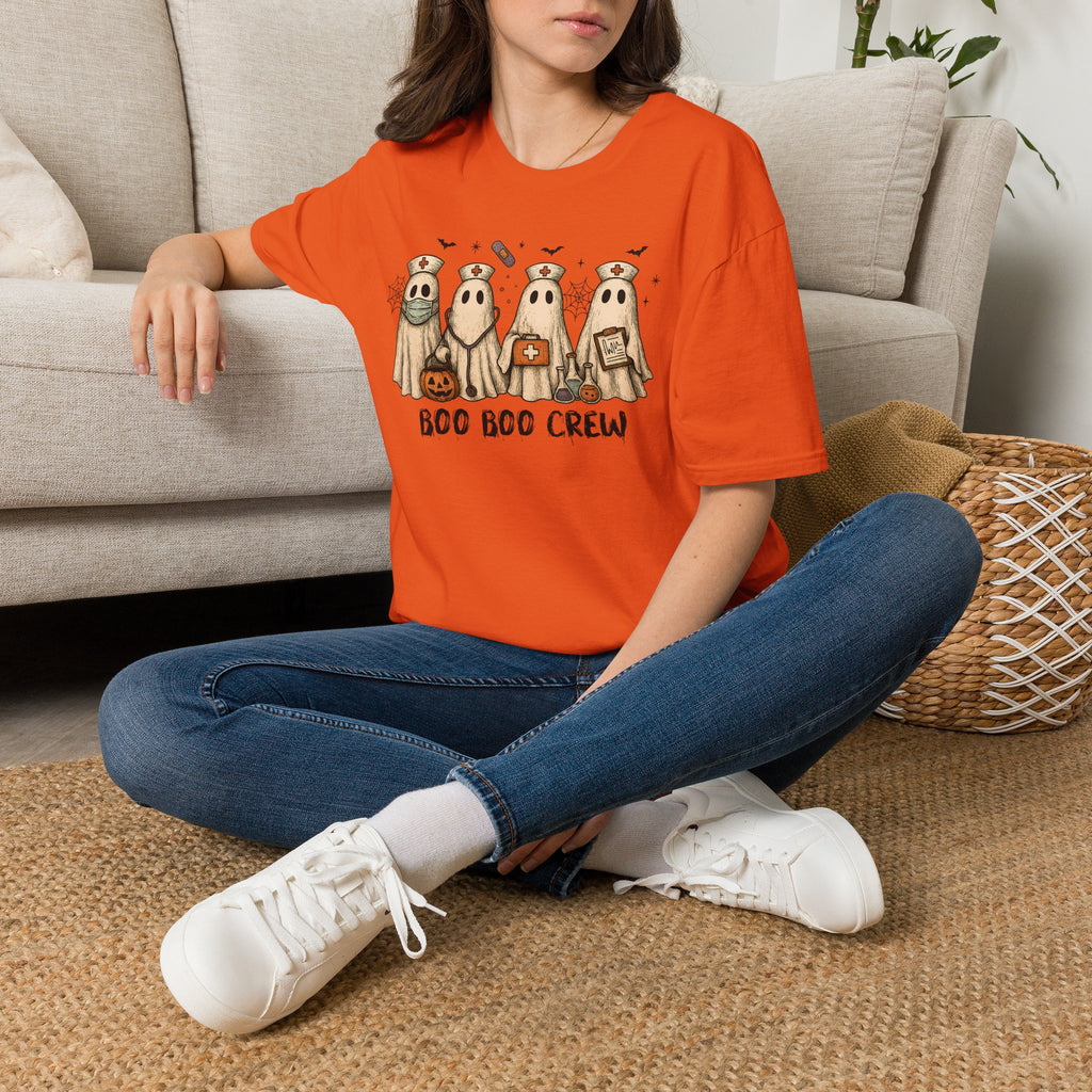 Nurse Boo Boo Crew Halloween T‑Shirt