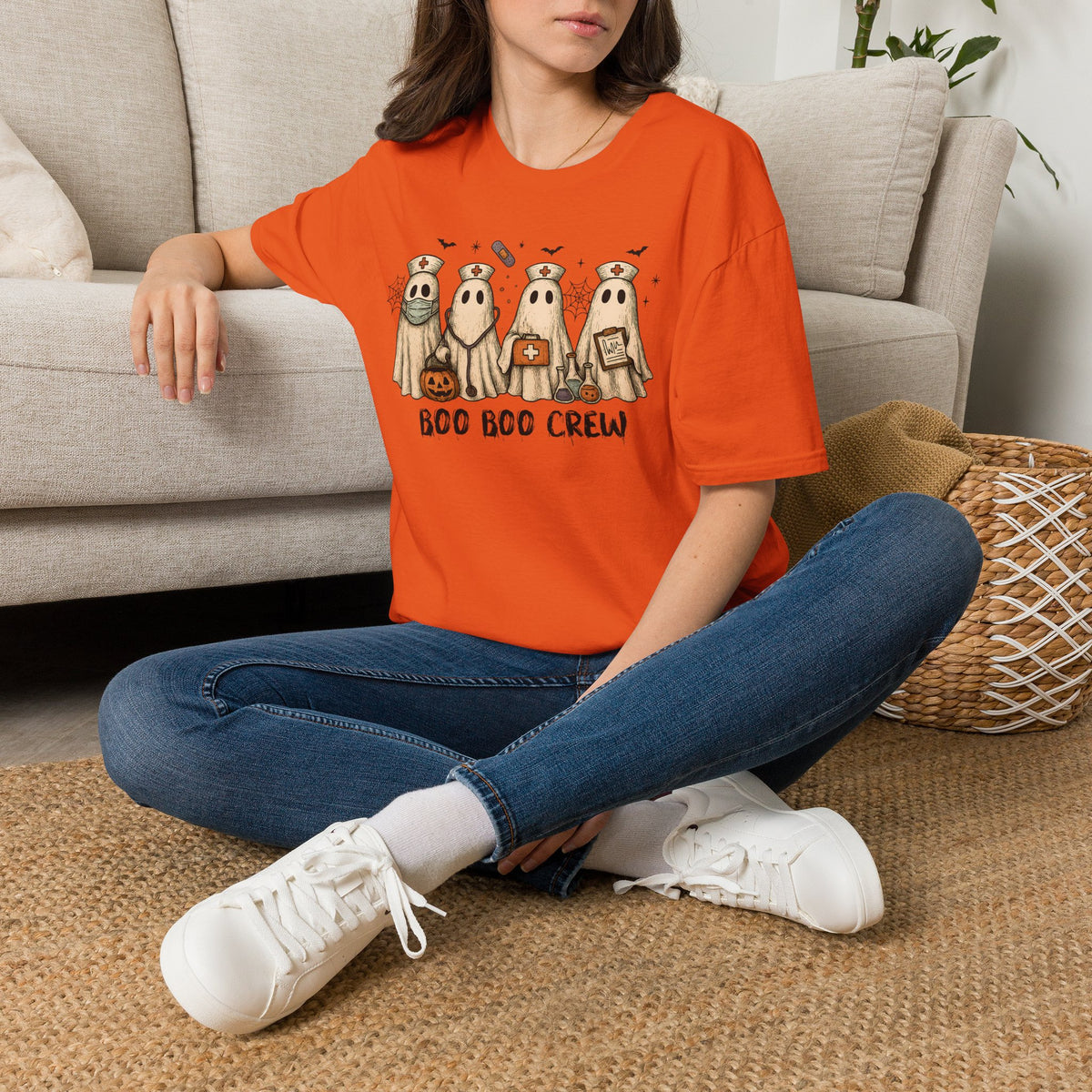 Nurse Boo Boo Crew Halloween T‑Shirt