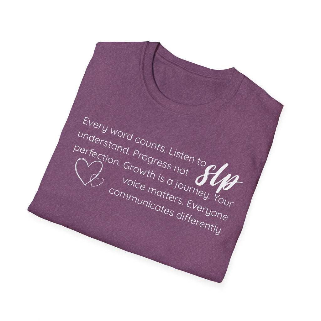 SLP t-shirt Growth.Progress.Communication.2