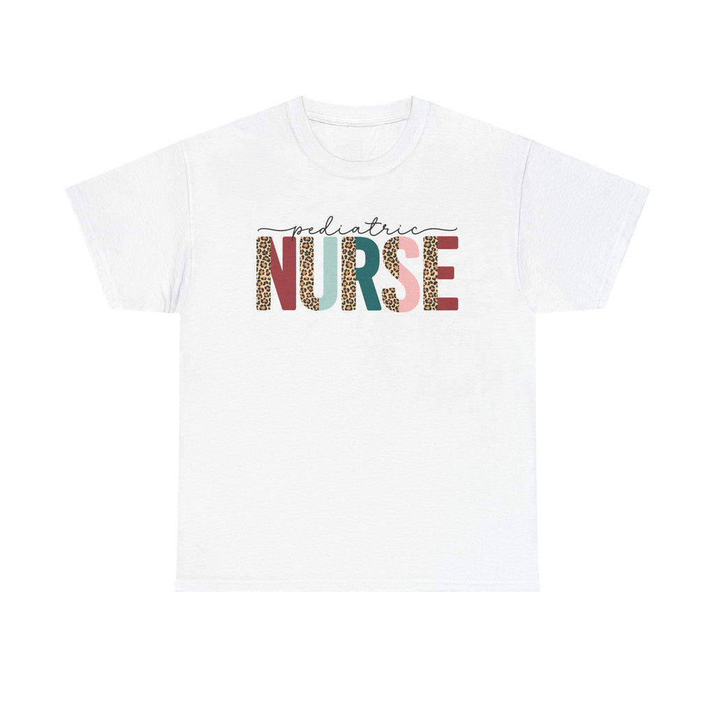 RN Pediatric Tee — Colorful Leopard