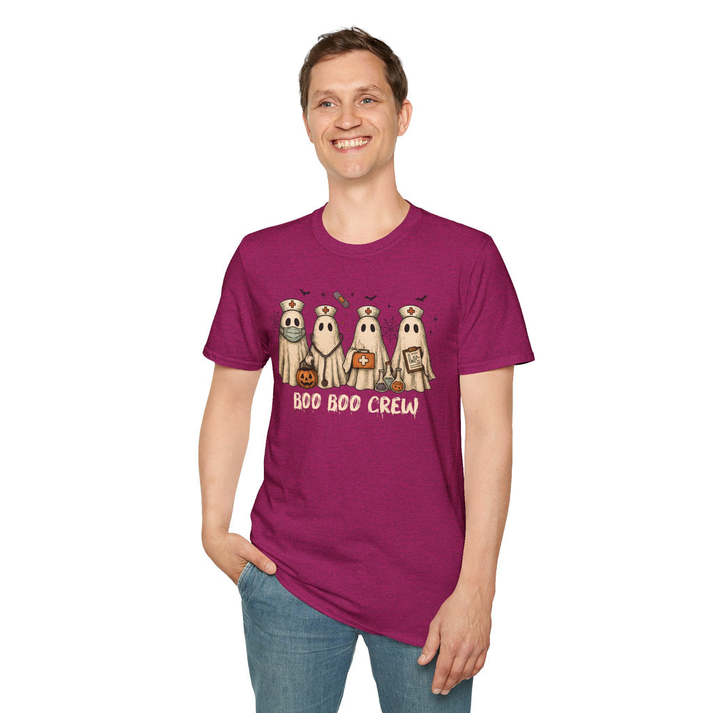 Nurse Boo Boo Crew White Halloween T‑Shirt