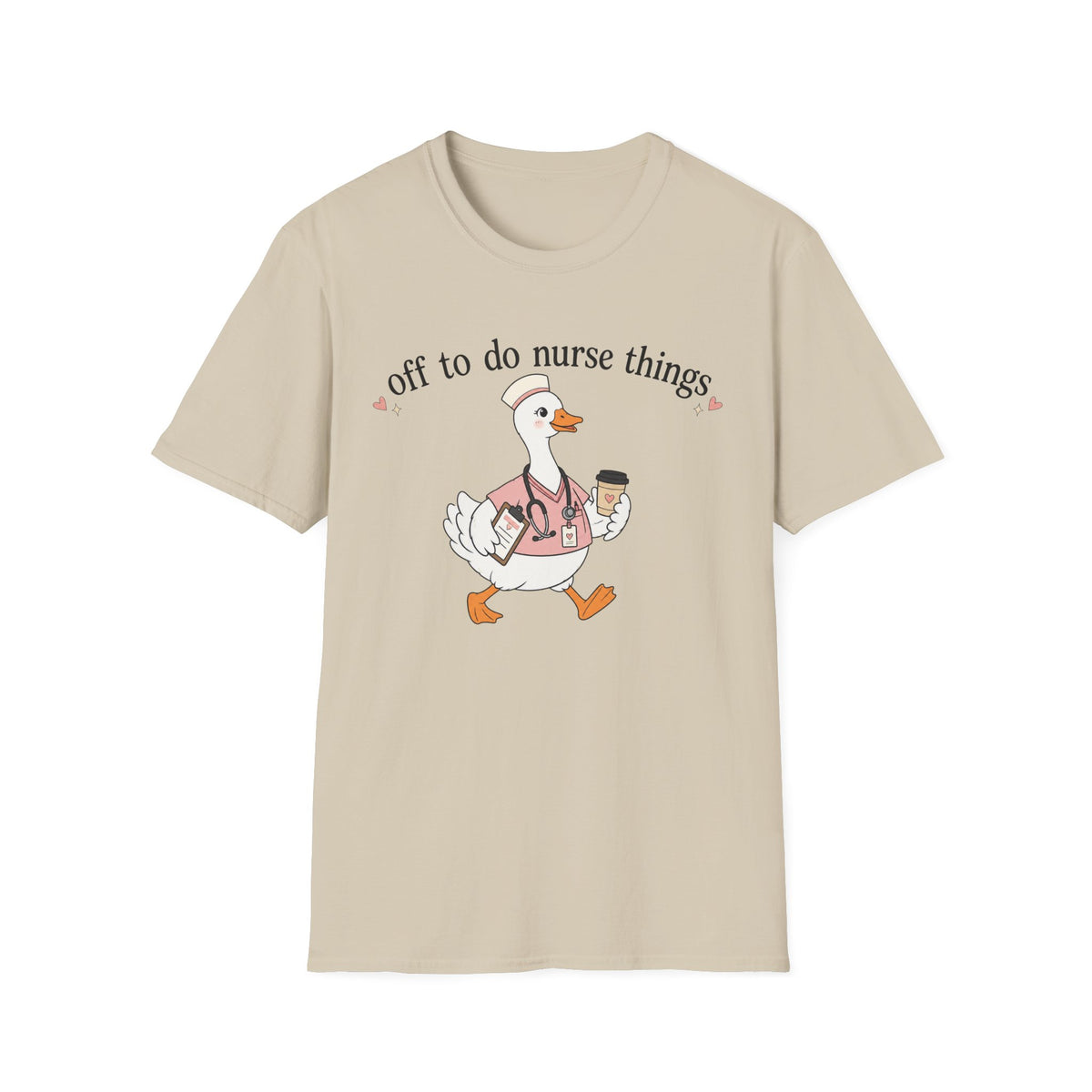 Nurse Goose T‑Shirt – "Off to Do Nurse Things" Cute Medical Crew Tee