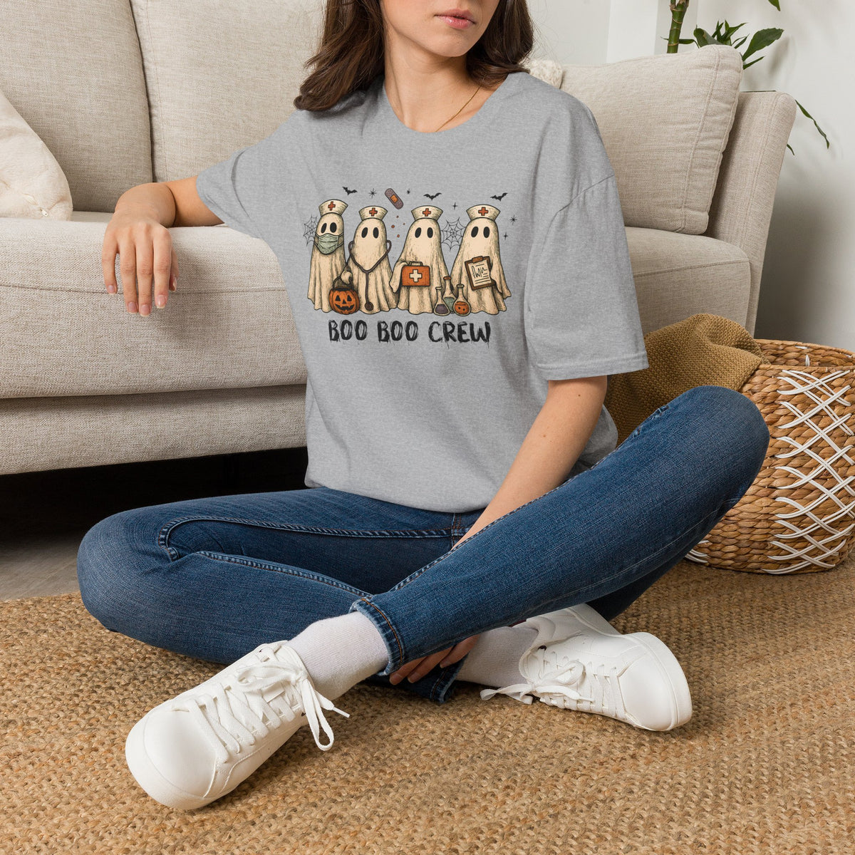 Nurse Boo Boo Crew Halloween T‑Shirt