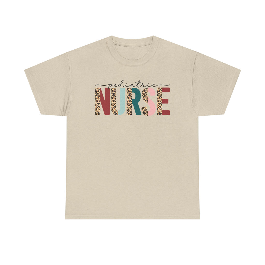 RN Pediatric Tee — Colorful Leopard