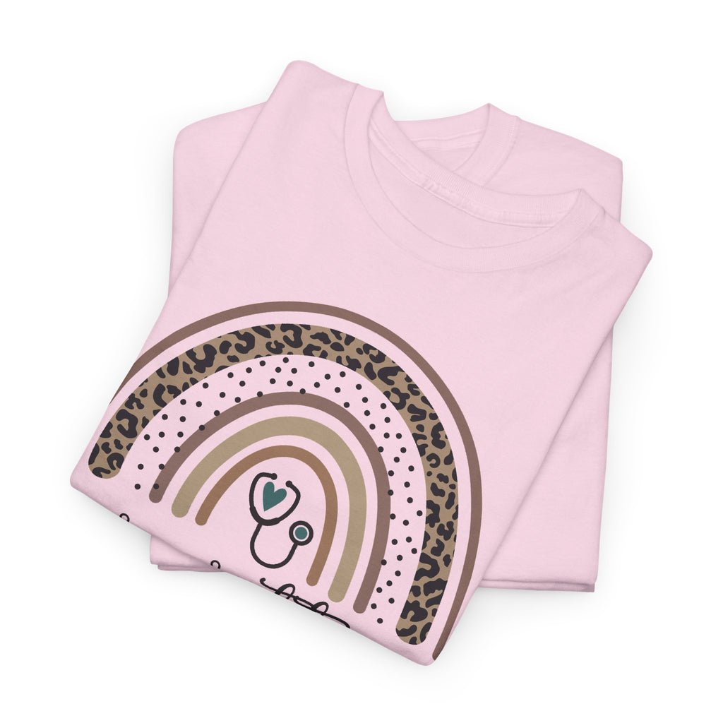 Nurse Practitioner Rainbow T-Shirt — Boho Stethoscope Tee for Nurses