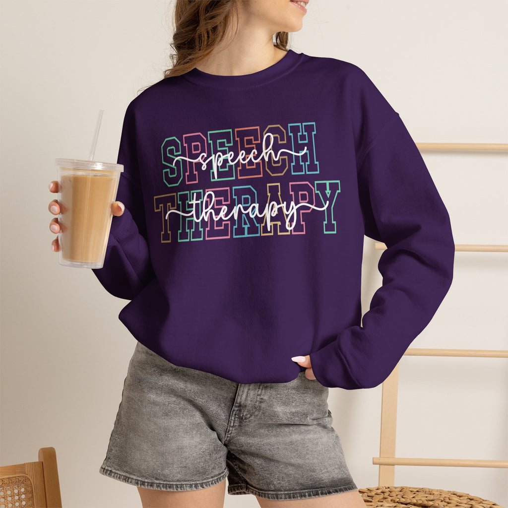 ST Colorful outline crewneck sweatshirt