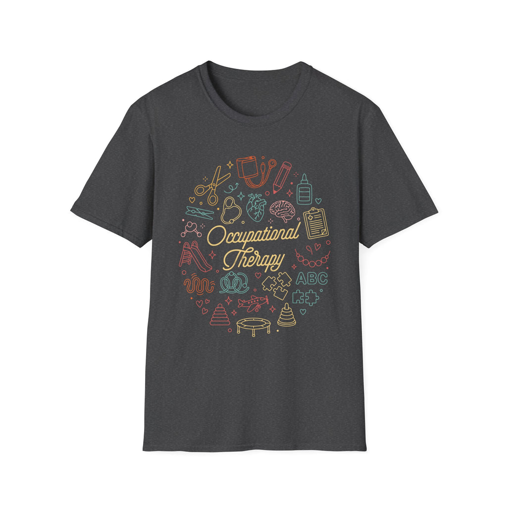 OT Icons T-Shirt — Retro Pediatric OT Gifts