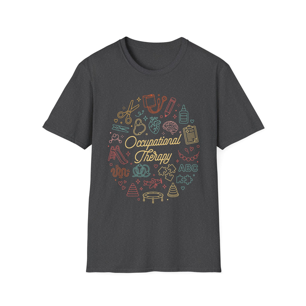 OT Icons T-Shirt — Retro Pediatric OT Gifts