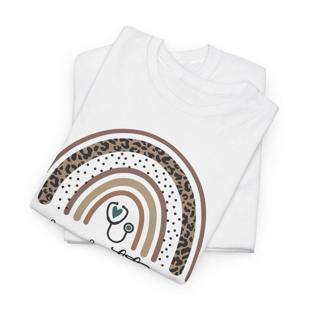 Nurse Practitioner Rainbow T-Shirt — Boho Stethoscope Tee for Nurses