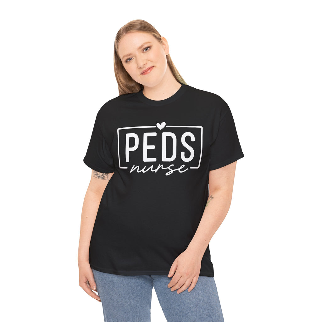 Peds Nurse T-Shirt with Heart Logo