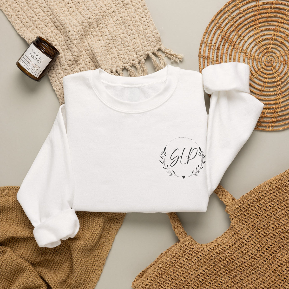 SLP Left chest crewneck