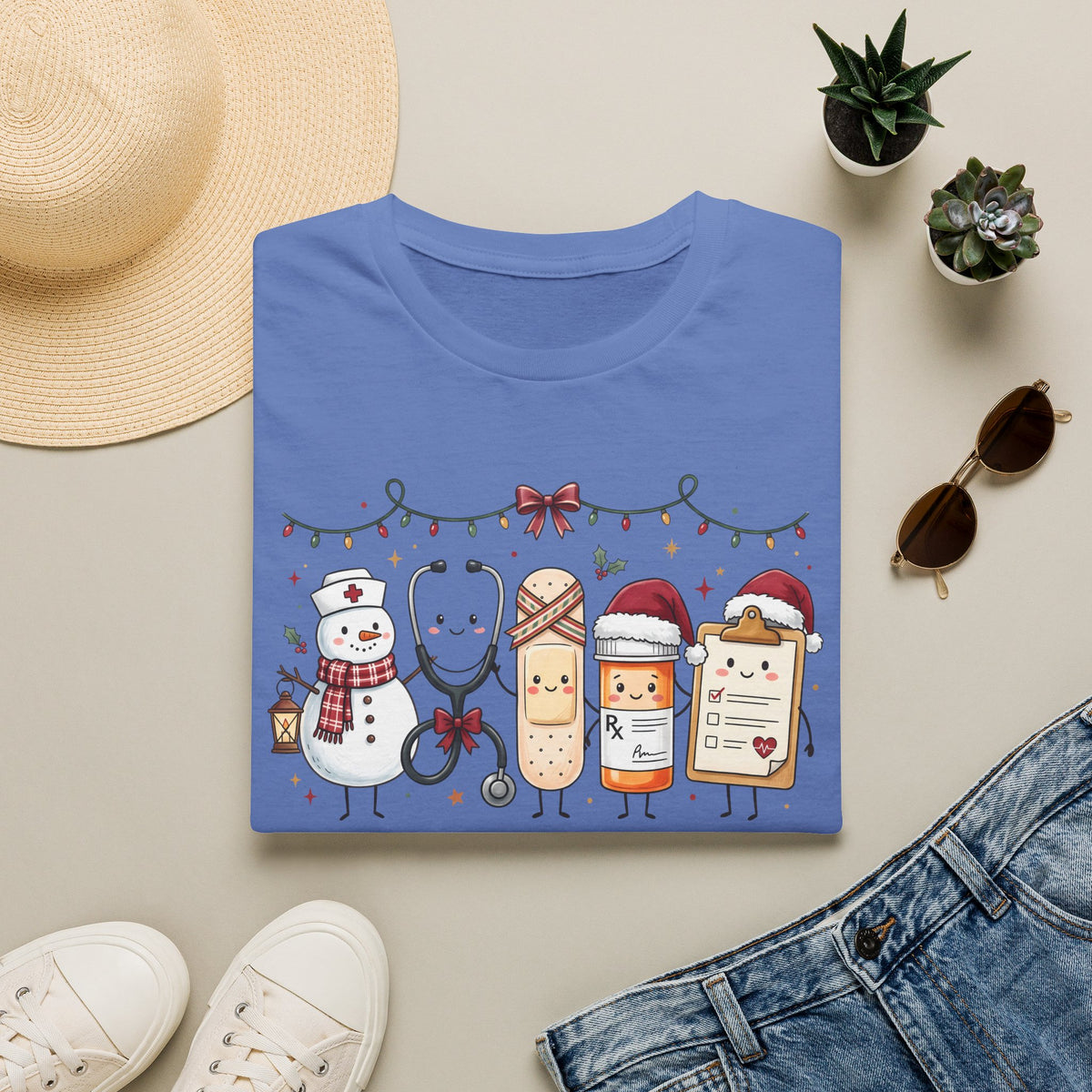 Nurse Christmas Hot Cocoa & Snacks T-Shirt