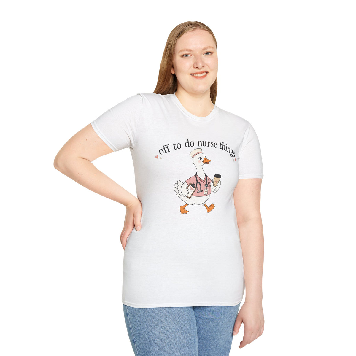 Nurse Goose T‑Shirt – "Off to Do Nurse Things" Cute Medical Crew Tee