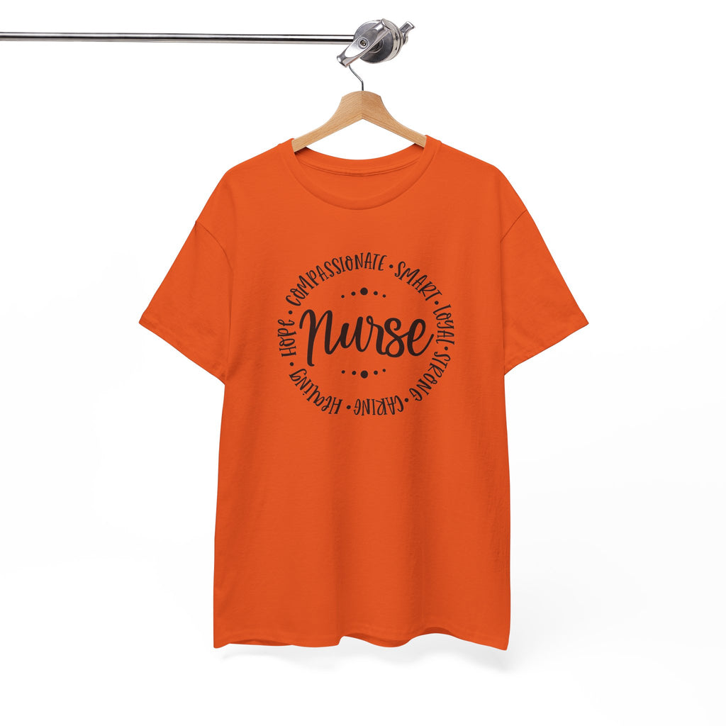 Nurse Circle Words T‑Shirt — Compassionate, Smart, Caring Nurse Tee