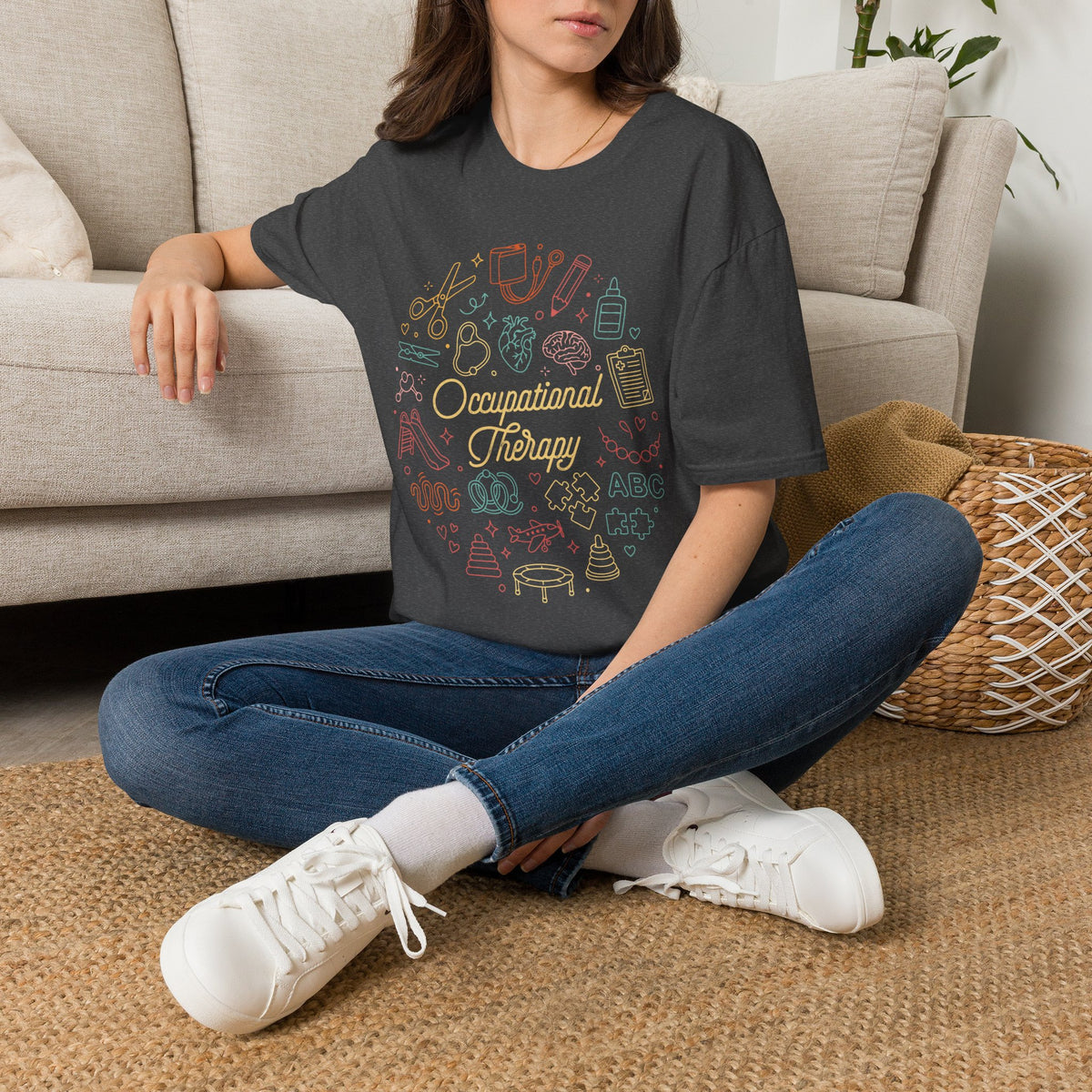 OT Icons T-Shirt — Retro Pediatric OT Gifts