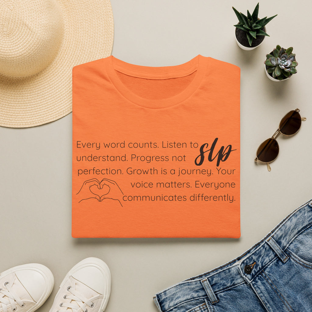 SLP t-shirt Growth.Progress.Communication.