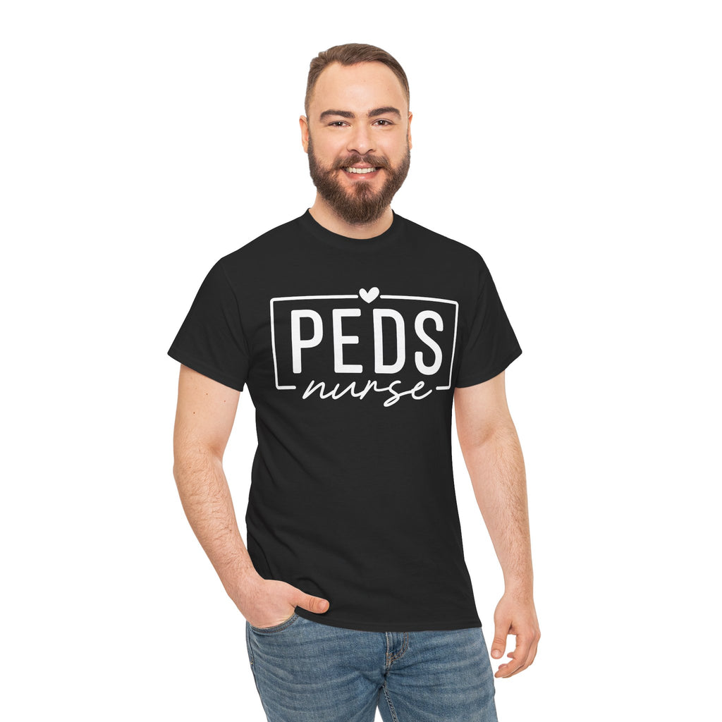 Peds Nurse T-Shirt with Heart Logo