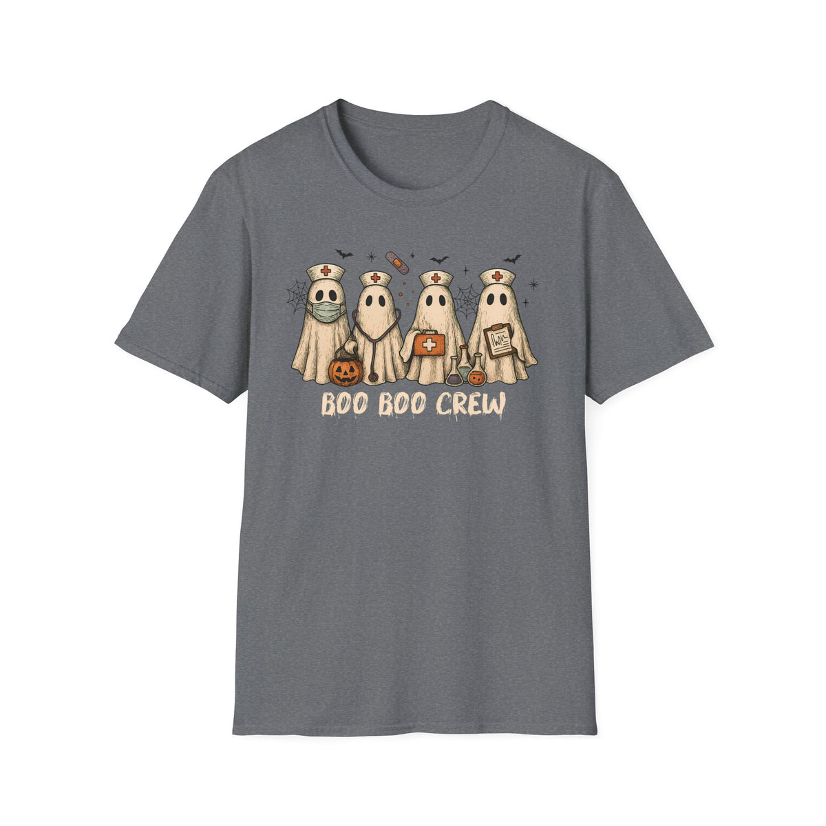 Nurse Boo Boo Crew White Halloween T‑Shirt