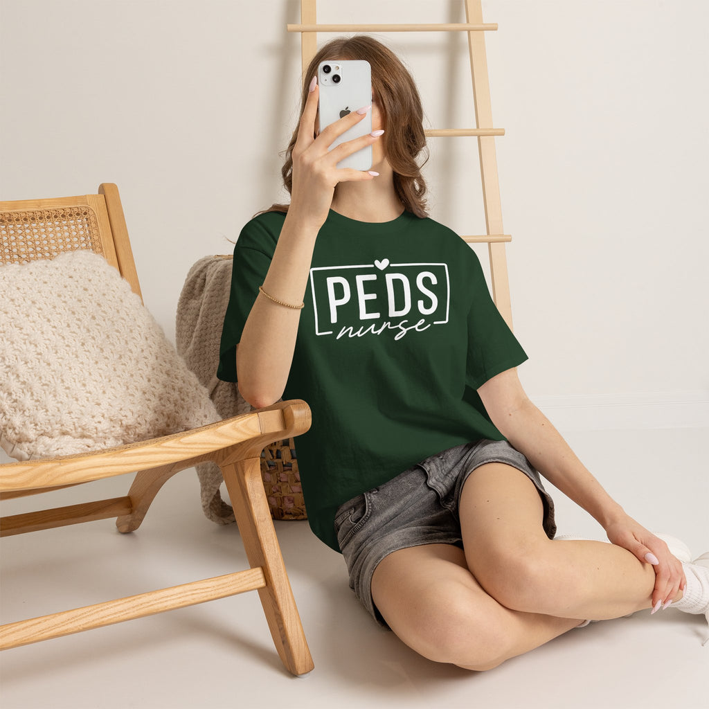 Peds Nurse T-Shirt with Heart Logo