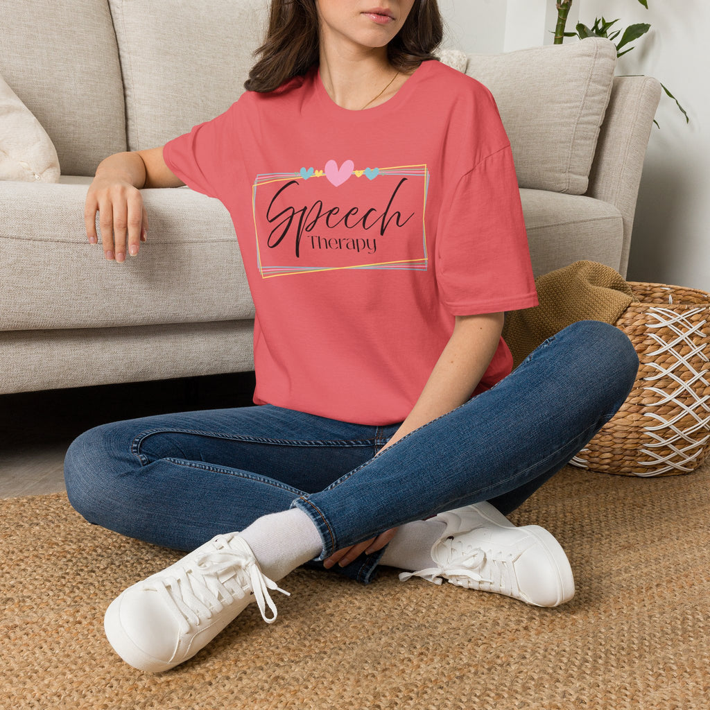 Speech Therapy Heart Frame T-Shirt