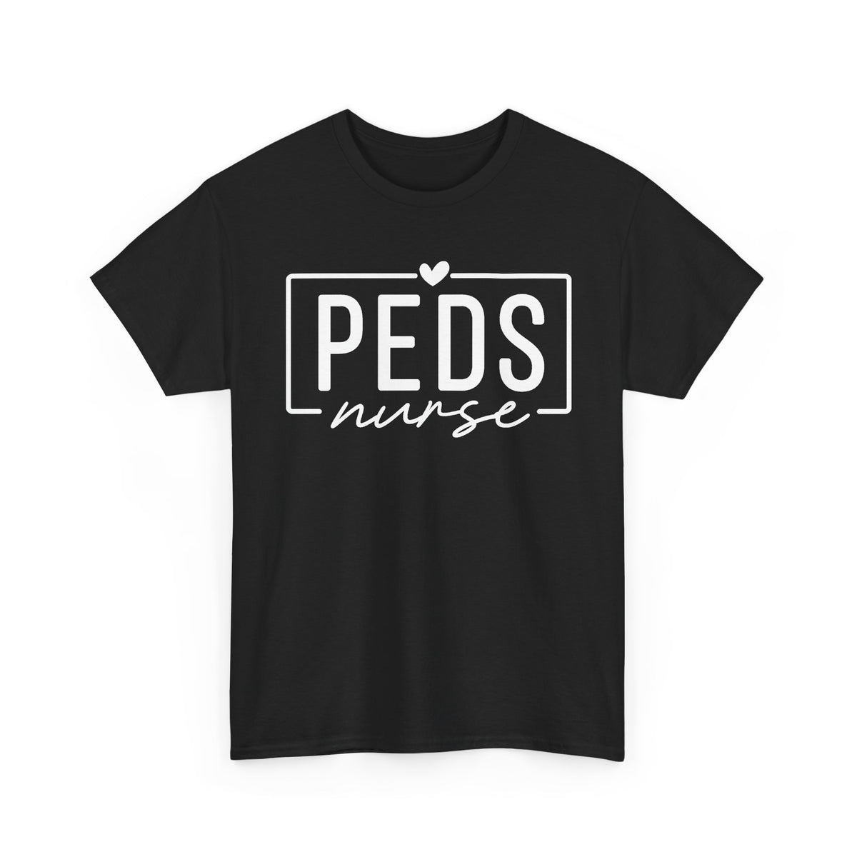 Peds Nurse T-Shirt with Heart Logo