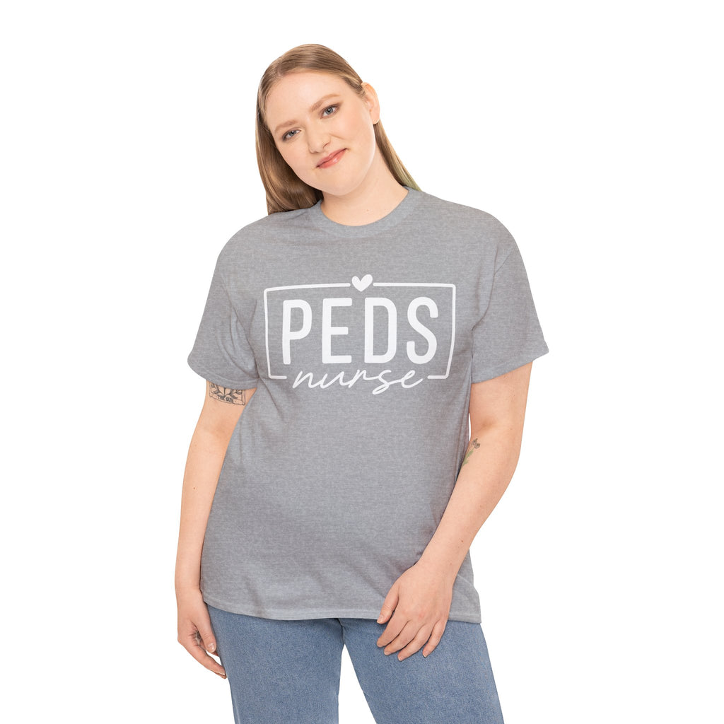 Peds Nurse T-Shirt with Heart Logo