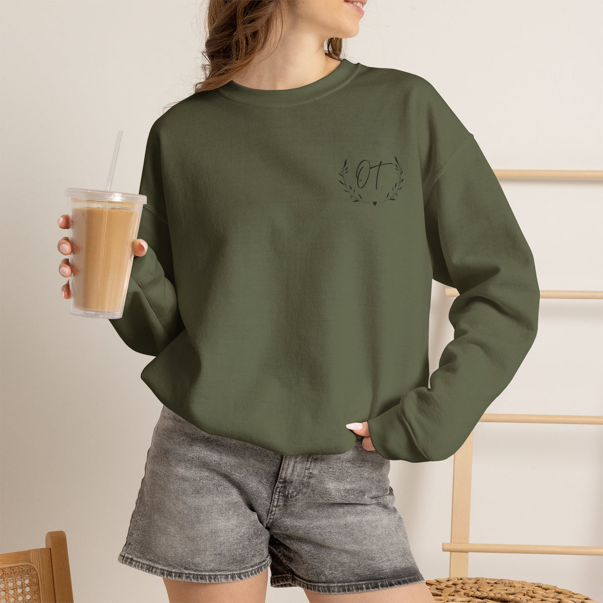 OT Crewneck left chest logo