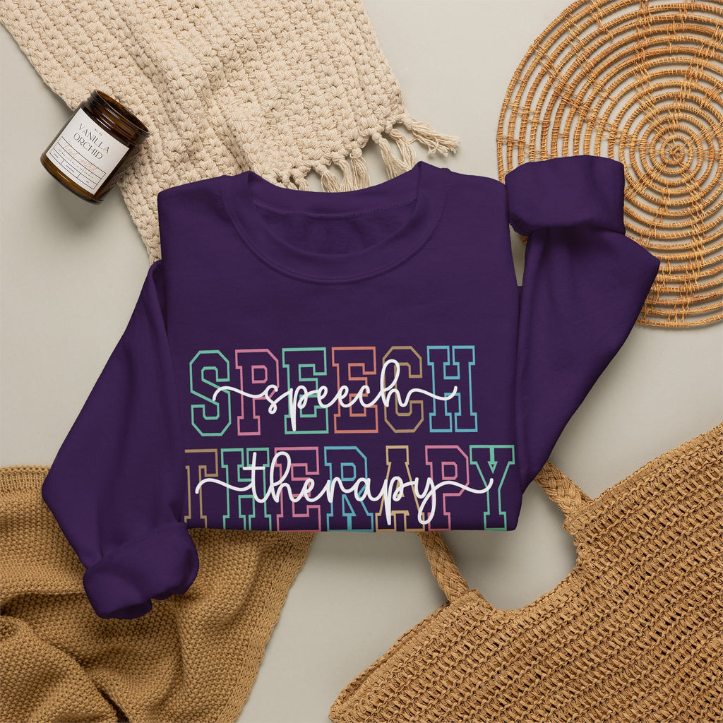 ST Colorful outline crewneck sweatshirt