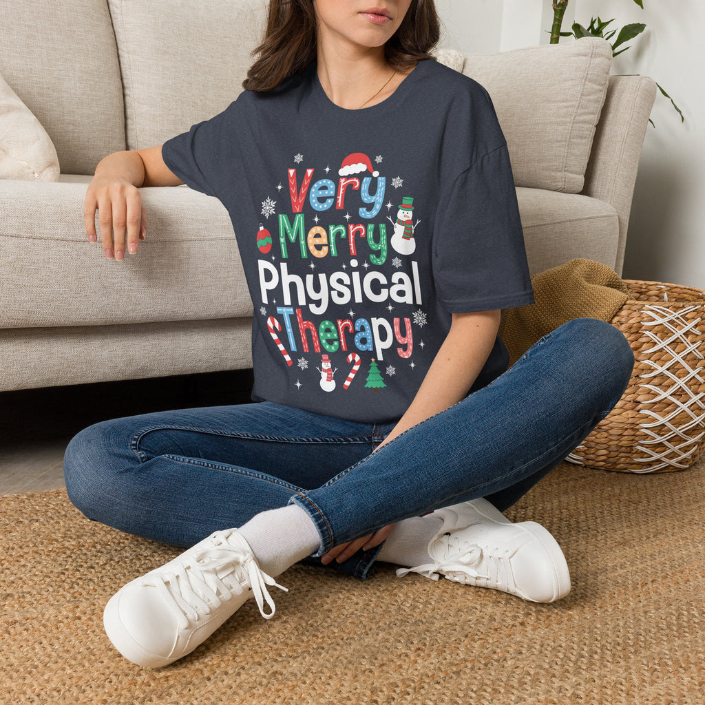 PT Very Merry Therapy Christmas T-Shirt