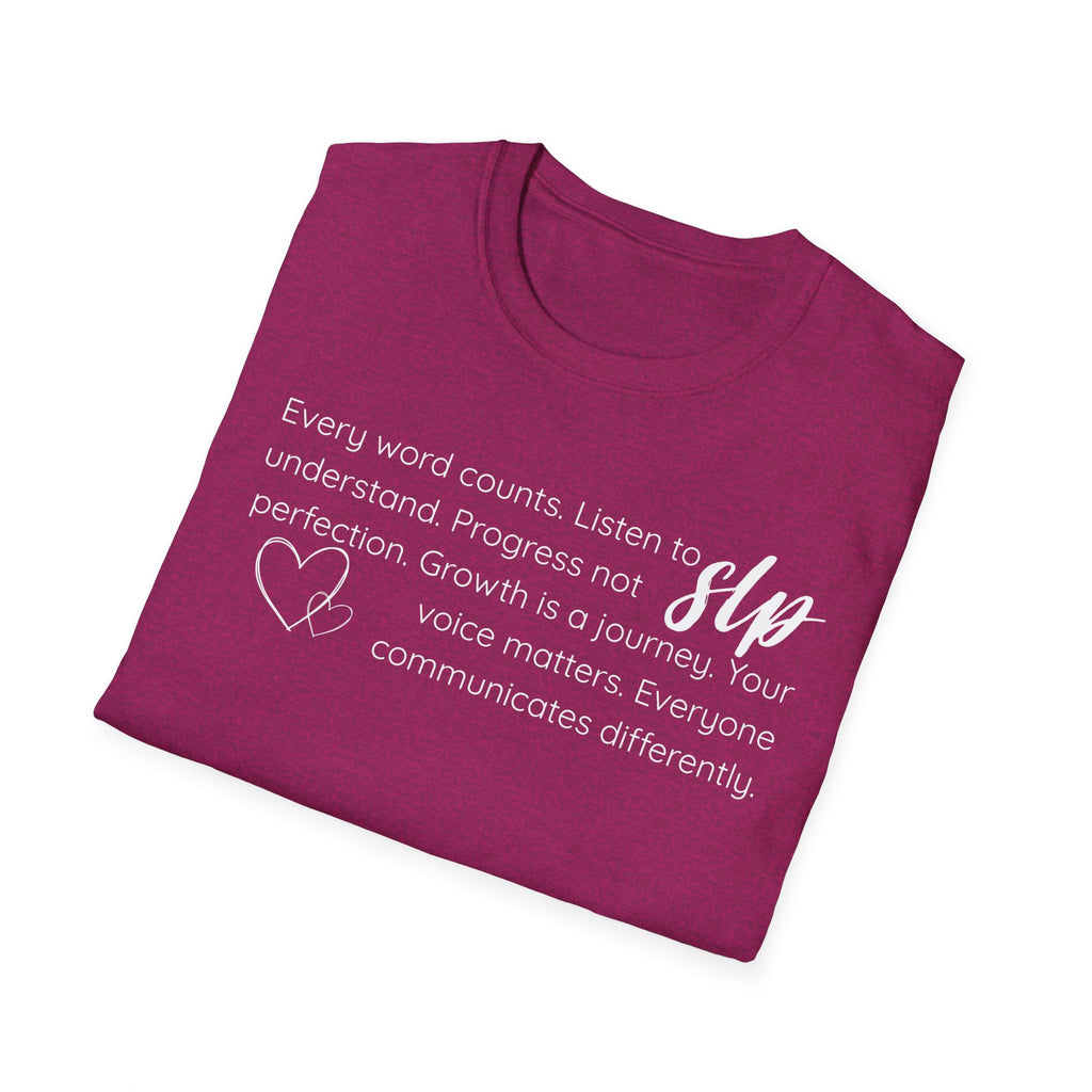 SLP t-shirt Growth.Progress.Communication.2