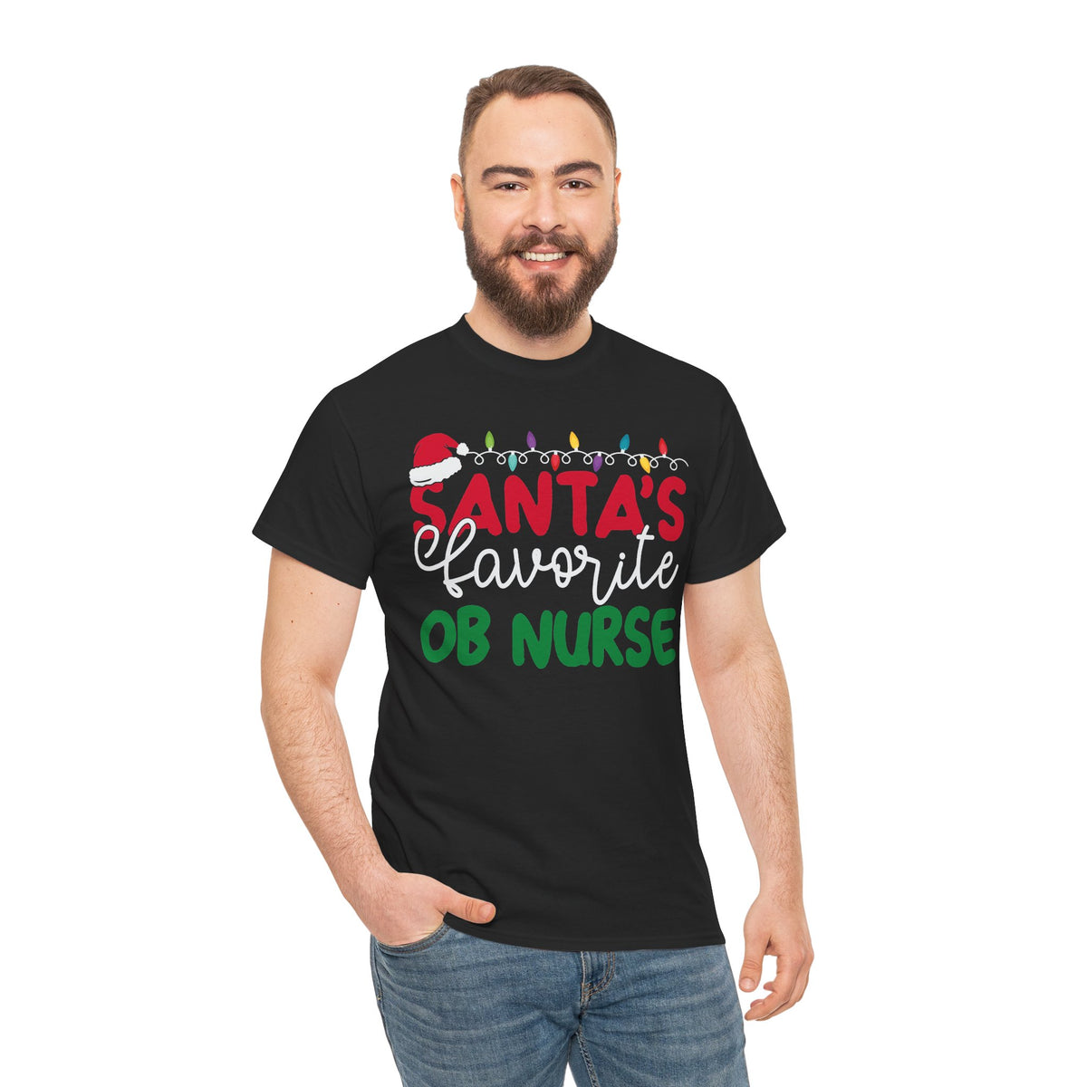 Santa’s Favorite OB Nurse Christmas Tee